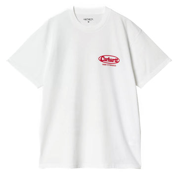 Carhartt WIP S/S Logo T-Shirt White - Parasol Store