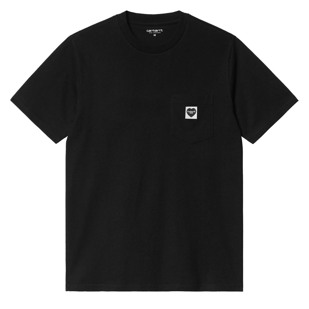 Carhartt WIP S/S Pocket Heart T-Shirt Black / Black - Parasol Store
