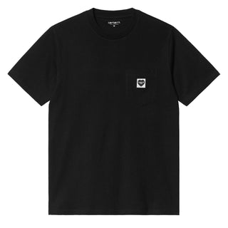 Carhartt WIP S/S Pocket Heart T-Shirt Black / Black - Parasol Store