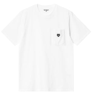 Carhartt WIP S/S Pocket Heart T-Shirt White / Black - Parasol Store