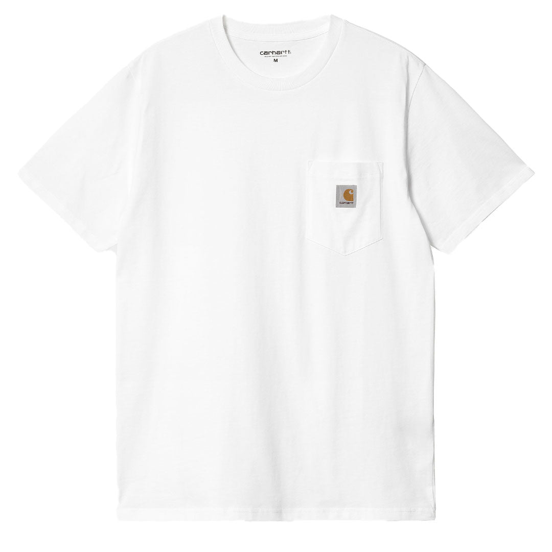 Carhartt WIP S/S Pocket T-Shirt White - Parasol Store