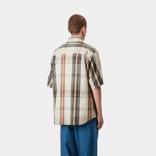 Carhartt WIP S/S Roslin Shirt Roslin Check / Natural / Wax - Parasol Store