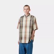 Carhartt WIP S/S Roslin Shirt Roslin Check / Natural / Wax - Parasol Store