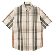Carhartt WIP S/S Roslin Shirt Roslin Check / Natural / Wax - Parasol Store