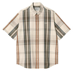Carhartt WIP S/S Roslin Shirt Roslin Check / Natural / Wax - Parasol Store