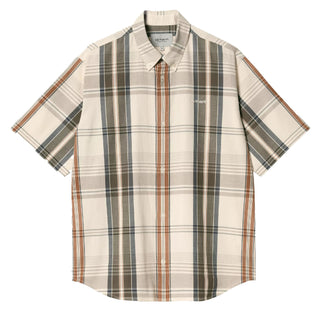 Carhartt WIP S/S Roslin Shirt Roslin Check / Natural / Wax - Parasol Store