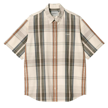 Carhartt WIP S/S Roslin Shirt Roslin Check / Natural / Wax - Parasol Store