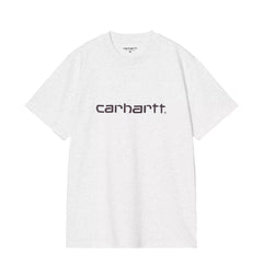 Carhartt WIP S/S Script T-Shirt Ash Heather / Cozy Purple - Parasol Store