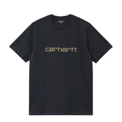 Carhartt WIP S/S Script T-Shirt Deep Night / Gentle Green - Parasol Store
