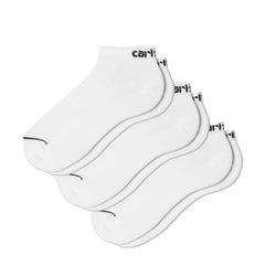 Carhartt WIP Script Sneakers Socks White / Black + White / Black + White / Black - Parasol Store