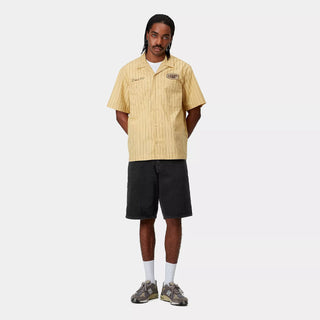 Carhartt WIP Single Knee Short Black Stone Washed - Parasol Store
