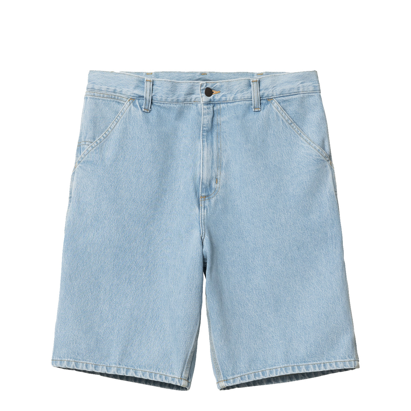 Carhartt WIP Single Knee Short Blue Heavy Stone Bleached - Parasol Store
