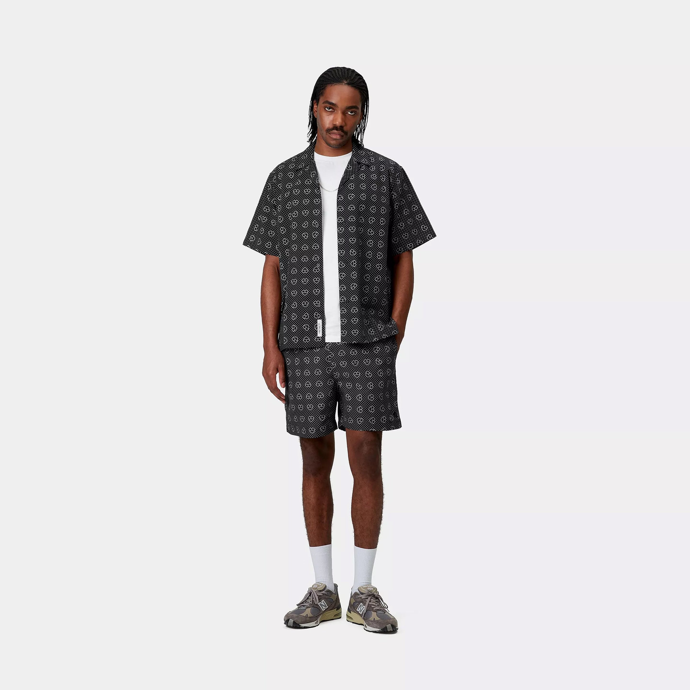 Carhartt WIP Slater Swim Trunks Furoshiki Print / Black