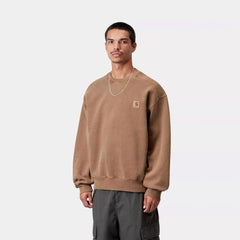 Carhartt WIP Vista Sweat WIP H Brown Garment Dyed