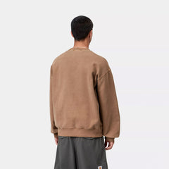 Carhartt WIP Vista Sweat WIP H Brown Garment Dyed