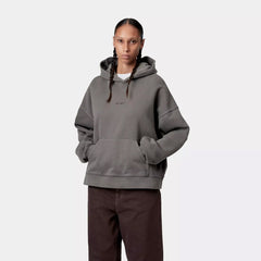 Carhartt WIP Womens Hooded Benton Sweat Graphite Garment Dyed - Parasol Store