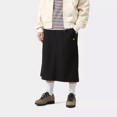 Carhartt WIP Womens American Script Sweat Skirt Black - Parasol Store