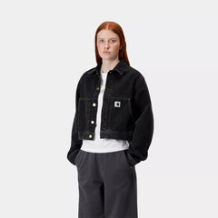 Carhartt WIP Womens Arca jacket Black Stone Washed - Parasol Store