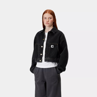 Carhartt WIP Womens Arca jacket Black Stone Washed - Parasol Store