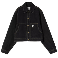 Carhartt WIP Womens Arca jacket Black Stone Washed - Parasol Store