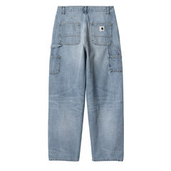 Carhartt WIP Womens Brandon Double Knee Pant Blue Burst Washed - Parasol Store