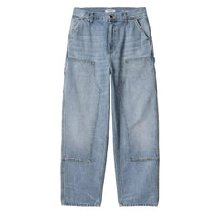Carhartt WIP Womens Brandon Double Knee Pant Blue Burst Washed - Parasol Store