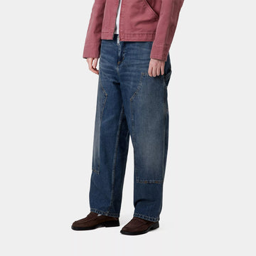 Carhartt WIP Womens Brandon Double Knee Pant Blue Dark Used Wash - Parasol Store