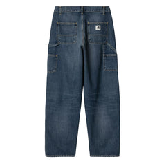 Carhartt WIP Womens Brandon Double Knee Pant Blue Dark Used Wash - Parasol Store