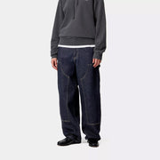 Carhartt WIP Womens Brandon Double Knee Pant Blue Rinsed - Parasol Store