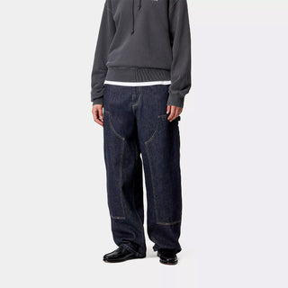 Carhartt WIP Womens Brandon Double Knee Pant Blue Rinsed - Parasol Store