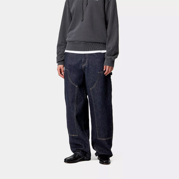 Carhartt WIP Womens Brandon Double Knee Pant Blue Rinsed - Parasol Store