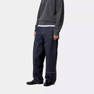 Carhartt WIP Womens Brandon Double Knee Pant Blue Rinsed - Parasol Store