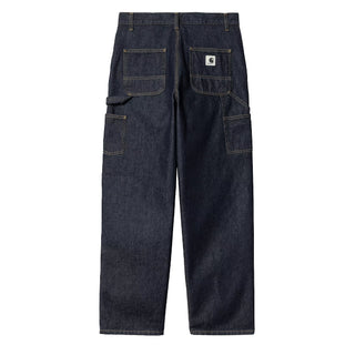 Carhartt WIP Womens Brandon Double Knee Pant Blue Rinsed - Parasol Store