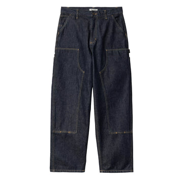 Carhartt WIP Womens Brandon Double Knee Pant Blue Rinsed - Parasol Store