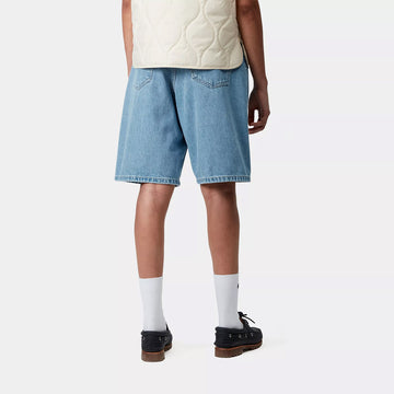 Carhartt WIP Womens Brandon Short Blue Stone Bleached - Parasol Store