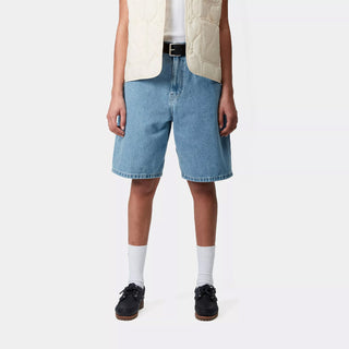 Carhartt WIP Womens Brandon Short Blue Stone Bleached - Parasol Store