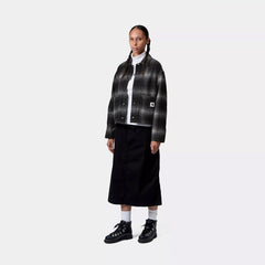Carhartt WIP Womens Brennan Shirt Jac Brennan Check Black/Wax - Parasol Store