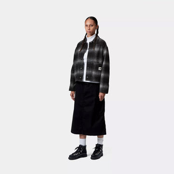Carhartt WIP Womens Brennan Shirt Jac Brennan Check Black/Wax