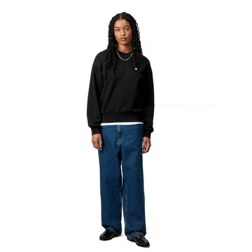 Carhartt WIP Womens Casey Sweatshirt Black / Silver - Parasol Store