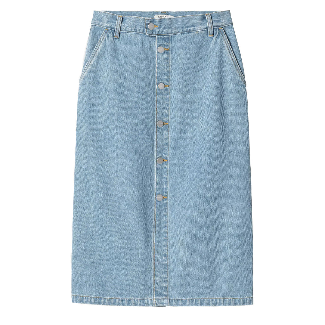 Carhartt WIP Womens Colby Skirt Blue Stone Bleached - Parasol Store