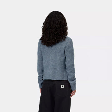 Carhartt WIP Womens Curtis Sweater Tangled Shady Blue