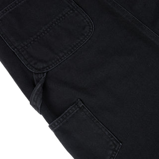 Carhartt WIP Womens Double Knee Skirt Black Stone Washed - Parasol Store