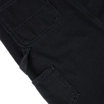 Carhartt WIP Womens Double Knee Skirt Black Stone Washed - Parasol Store