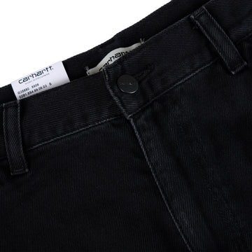 Carhartt WIP Womens Double Knee Skirt Black Stone Washed - Parasol Store