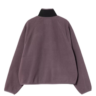 Carhartt WIP Womens Flynn Fleece Jacket Phlox / Black - Parasol Store