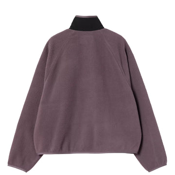 Carhartt WIP Womens Flynn Fleece Jacket Phlox / Black - Parasol Store