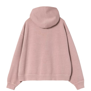 Carhartt WIP Womens Hooded Benton Jacket Glassy Pink Garment Dyed