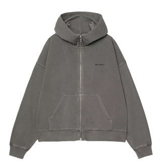 Carhartt WIP Womens Hooded Benton Jacket Graphite Garment Dyed