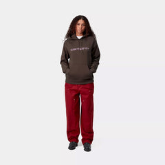 Carhartt WIP Womens Hooded Carhartt Sweatshirt Vitola / Phlox - Parasol Store