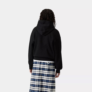 Carhartt WIP Womens Hooded Casey Sweatshirt Black / Silver - Parasol Store